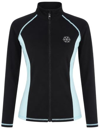 Kmarouse Chaqueta Patinaje Artístico Mujer Cremallera Pista Hielo