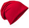 Miobo Slouch Beanie Mütze, Long, Unifarbe, Herren Damen, Weinrot