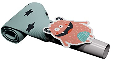 Folat 68370 Partytröten Monster Bash 24cm - 6 Stück