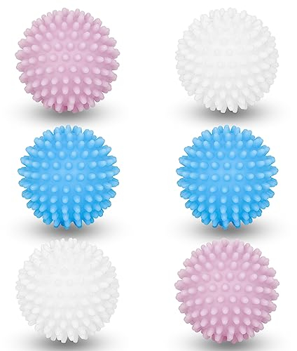 Domkan 6 Pièces Boule de Sèche-Linge pour Machine à Laver, Boule de Lavage pour Machine à Laver, Boules de Séchage Réutilisables Boules Hérisson, Pour le Nettoyage du Linge des Vêtements…