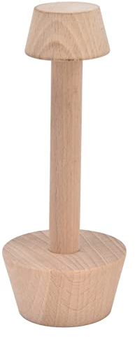 Joyzan Tamper In Legno Doppio Lato, Stampo Crostate Manomissione Strumento Cucina Tamponi Tappeo Cottura Utensili Pasticceria Presser Stampaggio Pressare l'Impasto Pressa Doppia Estremitàper All'Uovo