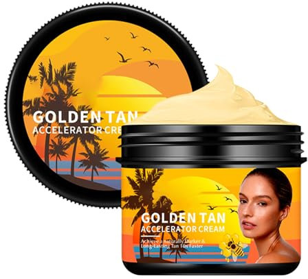 Crema bronceadora | Loción para bronceado rápido con cuidado hidratante | Crema bronceadora de larga duración para la cara hidratante al aire libre