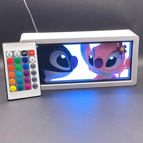 Lampada LED Demon S. 3D RGB con Telecomando – Luce Notturna Anime in Acrilico, Multicolore USB, Decorazione Camera, Scrivania e Gaming Room, Idea Regalo Fan Kimetsu no Yaiba (STI CH)