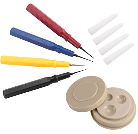 HaloVerde Uhrenöler-Set mit 4 Ölstiften und 3 Depressions-Ölbechern. Enthält superfeine/feine/mittlere/große Spitzen für die präzise Schmiermittelanwendung durch Uhrmacher