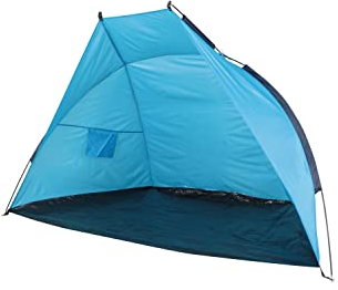 Mountain Warehouse UV Protection Beach Shelter Tent -Windproof Sun Tent, Lightweight -For The Summer, Beach Turquoise