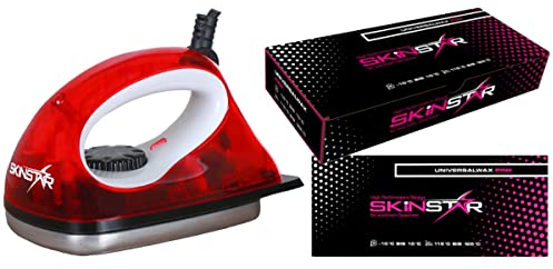 SkinStar Starter Ski Wachs Set, UNIVERSAL-Wax All IN ONE High Skiwachs Wachsbügeleisen