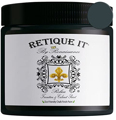 Retique It Chalk Furniture Paint by Renaissance DIY, 16 Fl Oz (Pack of 1), 07 Gothic Grey, 16 Ounce