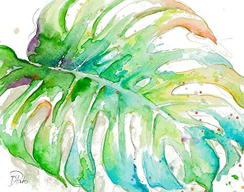 Zoomed Tropical Monstera by Patricia Pinto - 14x11 Art Print Poster