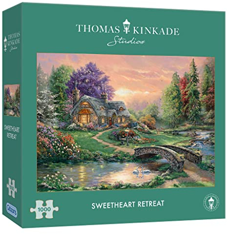 Thomas Kinkade 1000 Piece Jigsaw Puzzle for Sustainable & Premium Adults | 100% Recycled Board | by Gibsons Games