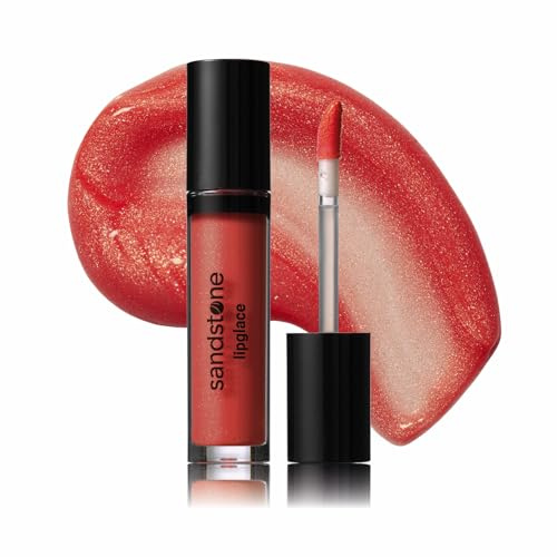 Sandstone Scandinavia Lipglace 90's Vibe, Feuchtigkeitsspendende, glänzender,sanfter Lipgloss – nicht klebrig, hochglänzendes Finish. Langanhaltend Lippenpflege ohne geschmack. Volle und weiche Lippen