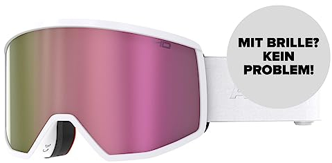 Salomon ATOMIC FOUR HD Skibrille - All Black - Skibrillen mit kontrastreichen Farben - Hochwertig verspiegelte Snowboardbrille - Brille mit Live Fit Rahmen - Skibrille mit großem Sichtfeld