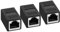 AXFEE RJ45 Kupplung Cat7, 3 Stück CAT6 Kupplung Verbinder, Lan Kupplung für Lan Kable, Lan Kabel Verlängerung, LAN Verbinder Netzwerkkabel, Ethernet Kabel Patchkabel für Cat 7 Cat6 Cat5 Cat5e