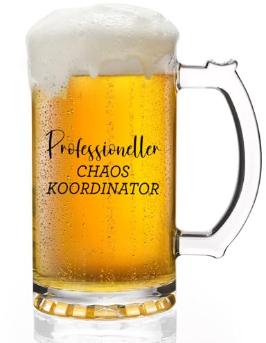 Joymaking Ölglas Present Till Chef, Kaokoordinator, Kock - Rolig Gåva För Födelsedag, Jul - Kollegor Presenter För Män Kvinnor - Ölmugg 0,5 L