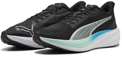 Puma Darter ProRoad - Tenis Unisex para Correr, Puma Negro Puma Silver Mint Melt Speed Blue, 41 EU
