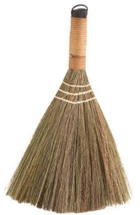 Baoblaze Scopa di Paglia Vintage per la Pulizia dei Pavimenti vietnamita per la Pulizia dei Pavimenti per spazzatrici da Cucina per Interni ed Esterni, Corto