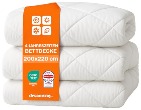 DREAMWAY – Couette 200x220 cm 4 Saisons Certifiée Oeko-Tex