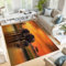 JEDTAKCT Home Teppich, 60X120Cm, Wohnzimmerteppich Elefanten, See-, Rutschfester Teppich, Afrikanische Tiere, Für Wohnzimmer, Küche, Flur, Esszimmer, Maschinenwaschbar