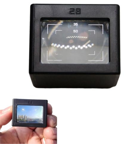 28mm Optical Waist Level Viewfinder, 35/50 Frame External Optical Side Axis Viewfinder for Ricoh GR Cameras Camera Shoe Foot Position Adjustable