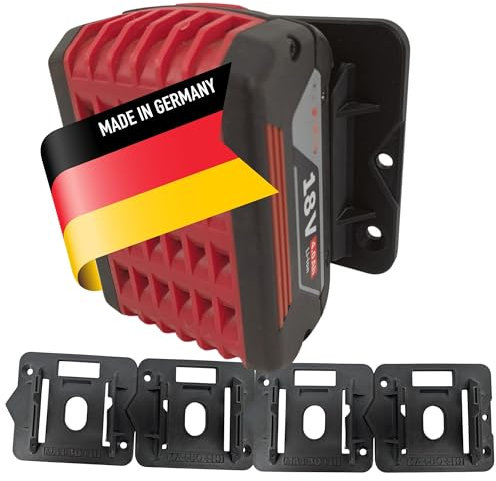 ULROAD 5x Akkuhalter kompatibel mit Bosch Professional 14,4V 18V 36V Akku Wandhalterung Wand Halter GBA ProCore AMPShare Accus