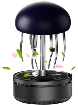 Profumatore d'Aria Solare per Auto,Purificatore d'Aria Rotante a Forma di Medusa ad Energia Solare | Eliminatore di Odori Decorazione Fragranza per Parcheggio Urbano Campeggio Lunghi Viaggi Guida in C