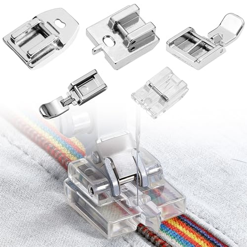 AFIODA 5Pcs Zipper Foot for Sewing Machine – Includes Invisible Zipper Foot Set – Compatible with Brother, Singer, Janome & Other Low Shank Sewing Machines