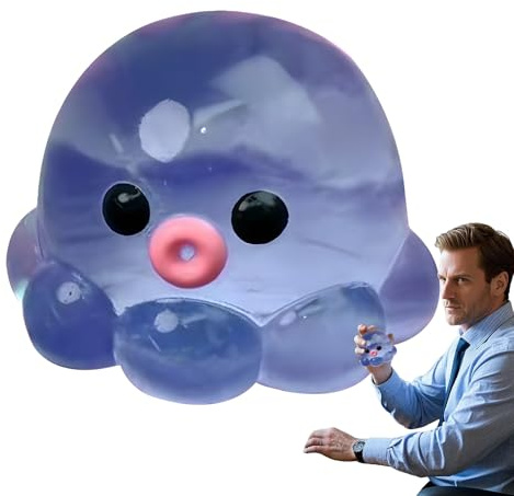 Squeeze Octopus Fidget Toys - Caoutchouc, balles Anti-Stress interactives Fidget Toy | Jouet Anti-Stress spongieux Squeezze Octopus pour et Adultes, Cadeau ou Usage Personnel