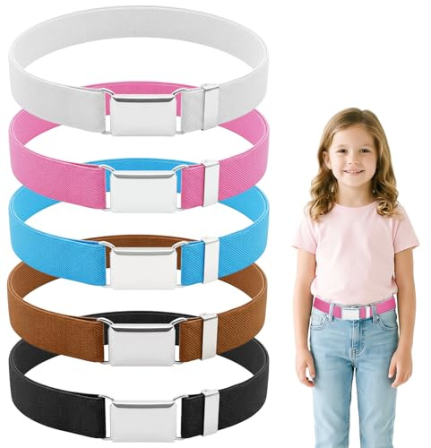Minfuerang Cinture Elastiche per Bambini, Cintura Elastica Regolabile, dai 2 ai 15 Anni, per Bambini e Bambine, Jeans, Pantaloncini, Vestiti
