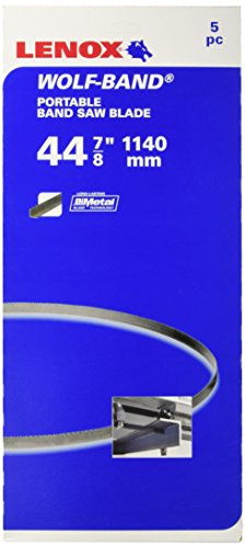 LENOX Tools Portable Band Saw Blades, 44-7/8 x 1/2 x .020, 14 TPI, 5-Pack (8010738PW145)