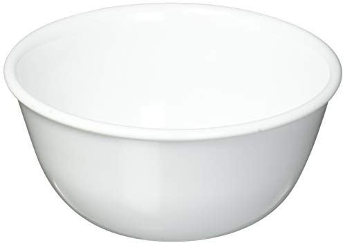 Corelle Vitrelle 12-oz Dessert Bowls, Set of 8 Chip & Crack Resistant Bowls, Great For cereal, Ice Cream, rice, soup, Ceramic Dessert Bowls Set, Winter Frost White