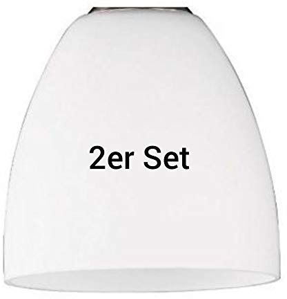 2 Stück Lampenschirme Timo 63921 E 27 u.a. für Led Glas Lampenschirm 16 cm Durchmesser, Ersatzglas, Schirm, Ersatzschirm, Lampenglas für Pendellampe, Tischlampe, Fluter, Leuchte