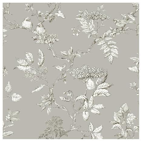 Laura Ashley Elderwood Steel Wallpaper