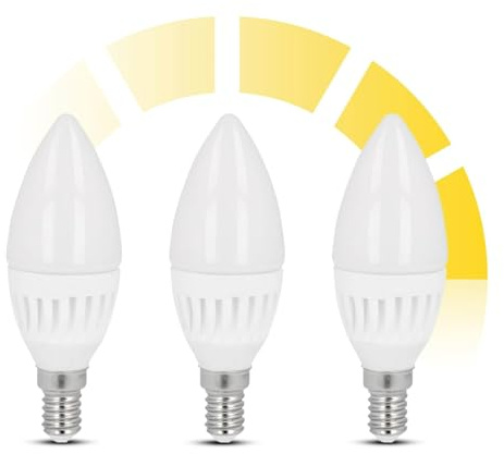 LED line E14-lampor, dimbar, C37, 9 W, 1 170 lm, 4 000K (glödlampa 90 W), LED-ljuskälla, set med 3 st (neutral vit)