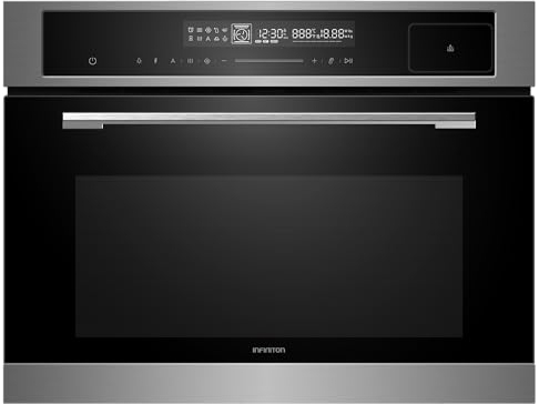 Infiniton Horno Combi Integrable de 40 L 160AY0, A, Display FULLTOUCH Design, Potencia Microondas 1700W, Potencia Horno 3000 W, Potencia Combinada 2550W, Puerta de doble acristalamiento