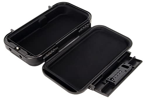 Cassaforte portatile ignifuga, cassaforte antincendio e acqua per la casa, mini cassaforte da viaggio con password a 4 cifre con lucchetto a combinazione con corda in acciaio staccabile per viaggi