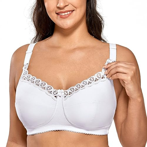Gratlin Reggiseno Allattamento Cotone maternità Senza Ferretto Morbido Taglie Forti
