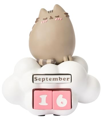 Grupo Erik Ewiger Kalender Pusheen Cat Figur - 3D Kalender Tischkalender zum Aufstellen Kawaii Deko - Dauerkalender Offizieller Pusheen Fanartikelt Büro Deko