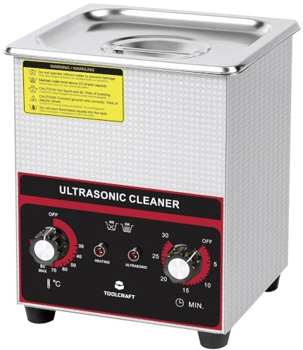 Toolcraft USC-200 Ultraschallreiniger Schmuck, Bürobedarf, Werkstatt 160 W 2 l mit Heizung, mit Reinigungskorb