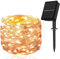 cshare Solar String Lights Outdoor, 10M 100 LED Solar Garden Lights Waterproof 8 Modes Copper Wire Fairy Lights for Patio Garden Yard Party Christmas Indoor/Outdoor Decorations (Warm White)
