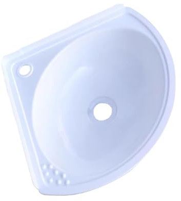Lavello ad angolo lavelli in plastica colorata Lavello angolare da bagno colorato Nessuna perforazione delicato sui muri piccolo lavabo da bagno 27.5X35X11CM (27.5X35X11CM A)