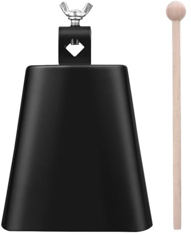 ifundom 1 De Instrumentos De Percusión De Cencerro Instrumento para Niños Pequeño Accesorio De Instrumento De Cencerro De Percusión Campana De Vaca Práctico Instrumento