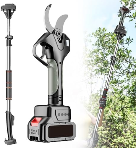 2 in 1 Cordless Pole Pruners, Electric Pruners with 6.9ft Pole, SK5 Blade Branch Pruners for Gardening Tree Pruning