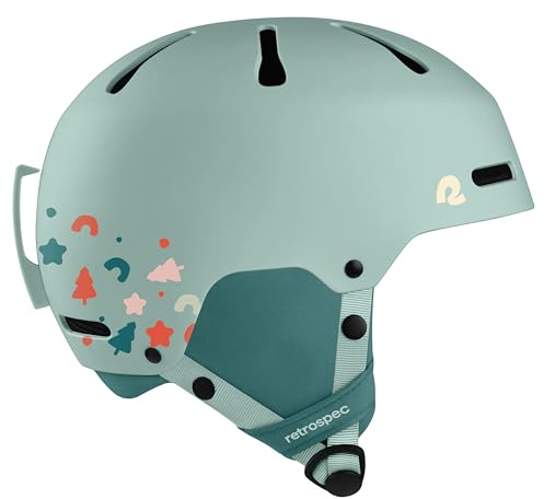 Retrospec Comstock Kids Ski Helmet & Snowboard Helmet - Durable ABS Shell, EPS Foam Protection, Adjustable Fit with Vents - Snow Sports Helmet for Youth Boys & Girls