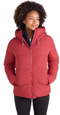 Mountain Warehouse Toasty Womens Short Padded Jacket - Water-resistant Ladies Puffer Coat with Thermal Tested -30°C - Spring Summer, Outdoors, Travelling & Hiking Red Women's Size 16