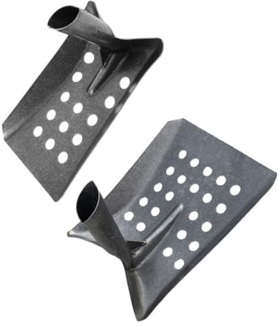 AKOOSY 2 Piezas Pala Metálica Gruesa para Limpieza de Alcantarillado y Drenaje Herramienta Resistente de Acero para Eliminación de Lodos y Residuos para Jardines y Desagües