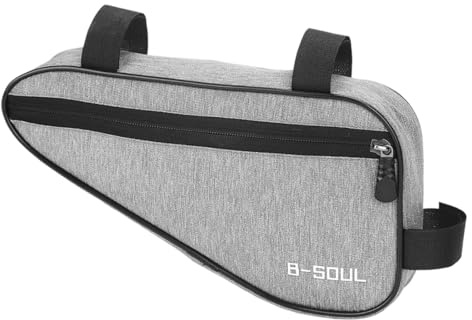 LUDHEP Borsa Telaio Triangolare per Bici, Design Ergonomico, Manubrio Anteriore Impermeabile, Borsa Bici Telaio MTB Impermeabile, Marsupio per Bici da Corsa e Mountain Bike