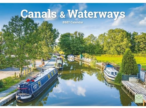 Carousel Worldwide Canals & Waterways 2027 Wall Calendar, A4 Format, 12-Month Monthly Calendar, Full-Color Canal & Waterway Photography