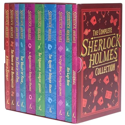 Sherlock Holmes Series Complete Collection 10 Books Set by Arthur Conan Doyle (Return,Memoirs,Adventures,Valley of Fear,His Last Bow,Case-Book,Hound ... Sherlock Holmes Collection (Cherry Stone))