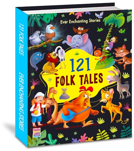 121 Folk Tales - Illustrated Story Books for Kids and Childrens - Bedtime Traditional Short Stories with Colourful Pictures in English | Hello Friend Books - Ages 3+ Years