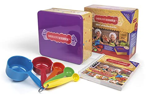 Kinderleichte Becherküche - BEST of Becherküche (Band 9): Back- und Kochbuch inkl. 5-teiliges Messbecher-Set & dekorativer Kekdsdose (Kinderleichte ... und Kochen für Kinder ab 3 Jahren, Band 9)