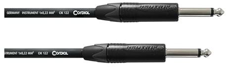 CORDIAL CABLES Câble guitare jack 3 m CÂBLES INSTRUMENT Select Jacks droits